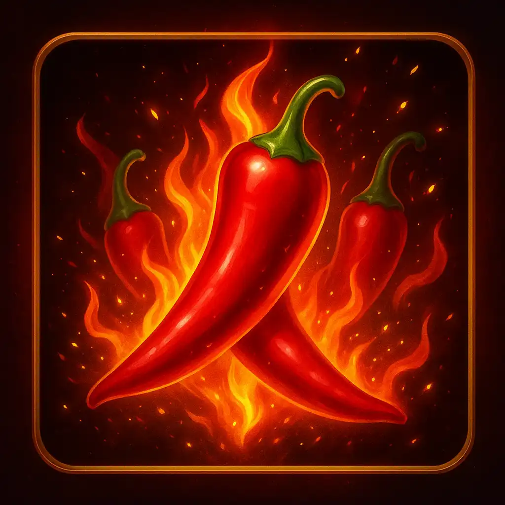 Chili Poppers slot game artwork
